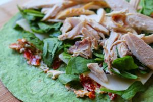 Sun-Dried Tomato Chicken Wrap - GrapSomeJoy.com