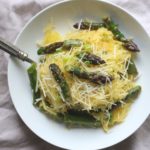 Lemon Asparagus Spaghetti Squash-GrabSomeJoy.com