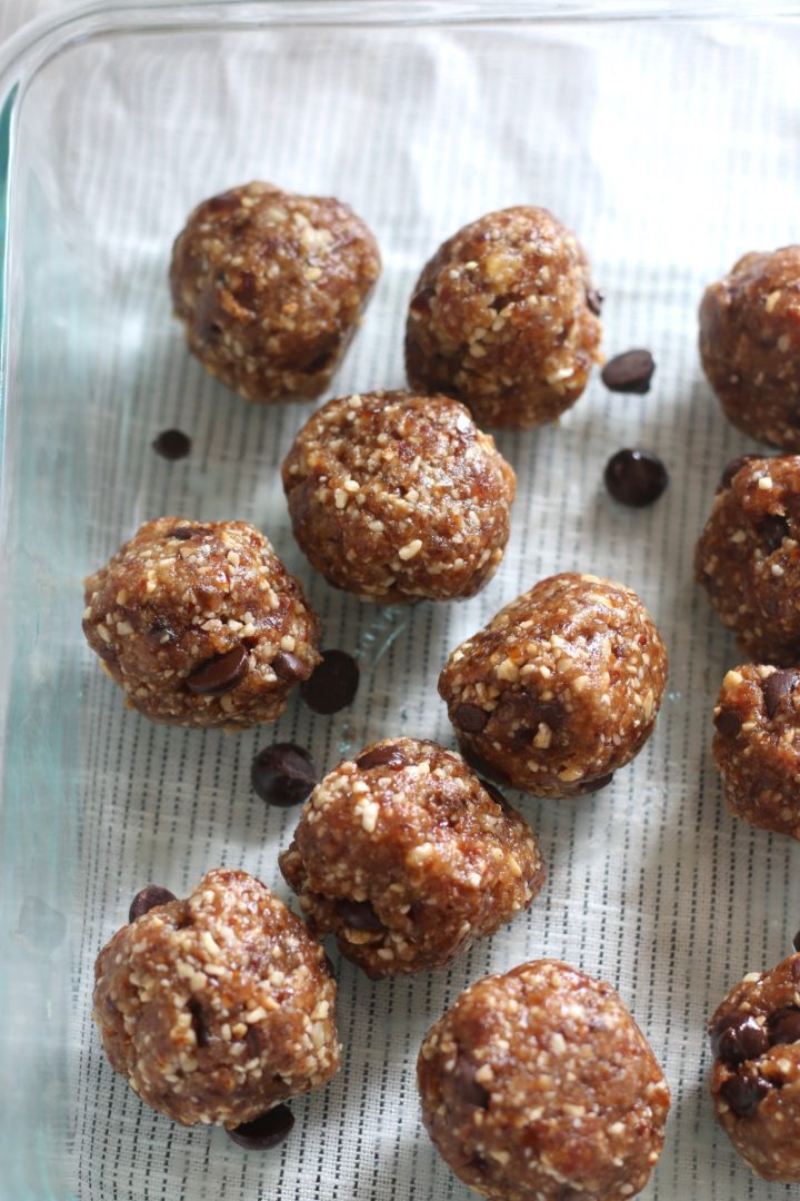 The BEST Chocolate Chip Cookie Energy Bites