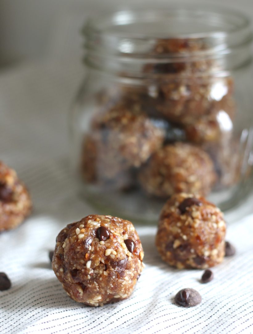The BEST Chocolate Chip Cookie Energy Bites