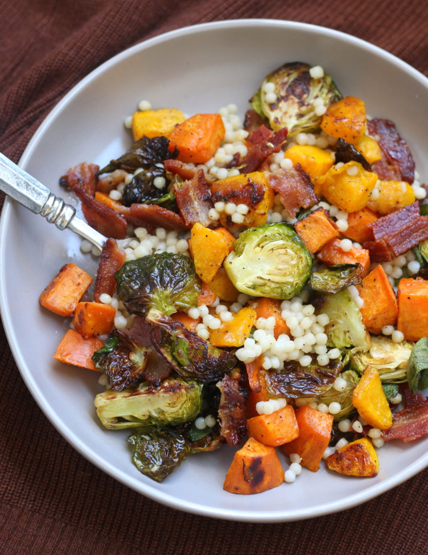 Autumn Sheet Pan Bowl with Pearl Couscous